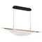 Nuvo Geneva, 46 Inch LED Island Pendant, Matte Black, Silk Screened Acrylic Lens 62/2023 - alternate 3